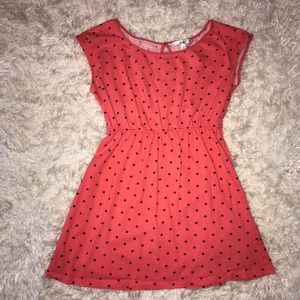 Orange Polka Dot Dress